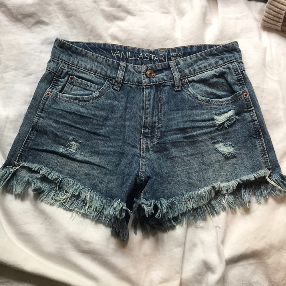 Denim shorts
